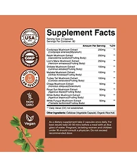 10X Mushroom Complex Capsules, 120ct