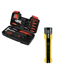 Pursonic UltraBright Flashlight + Handy Solutions 39-Piece Household Tool Kit Bundle