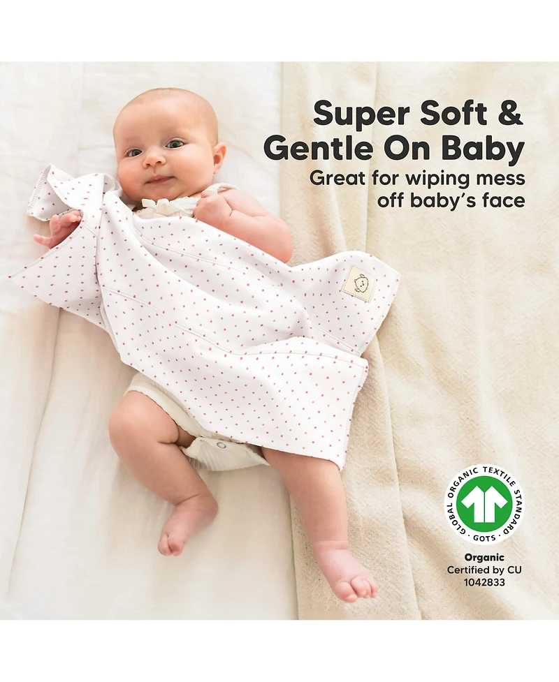 KeaBabies 6pk Shea Baby Burp Cloths for Boys and Girls, Burping Babies, Newborn