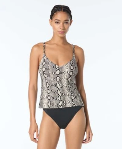 Michael Kors Womens V Neck Tankini Top Bottoms
