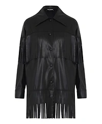 Nocturne Women's Fringe Faux Suede Jacket