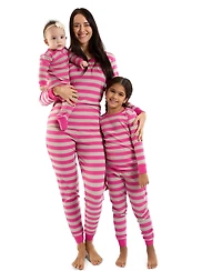 Leveret Baby Two Piece Cotton Striped Holiday Pajamas
