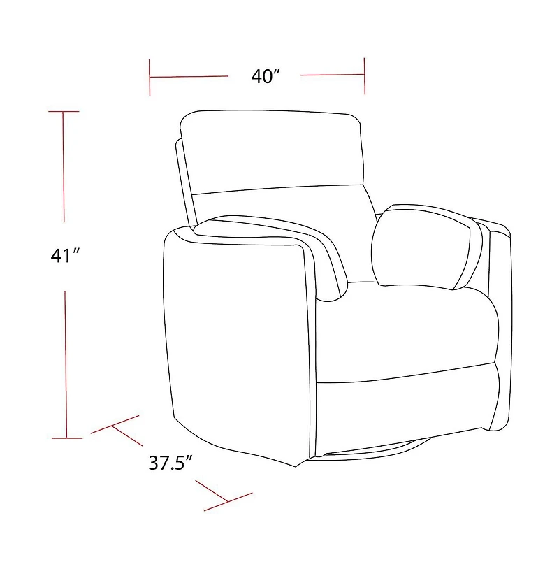 Parker Living Powered By Freemotion Cordless Power Swivel Glider Recliner