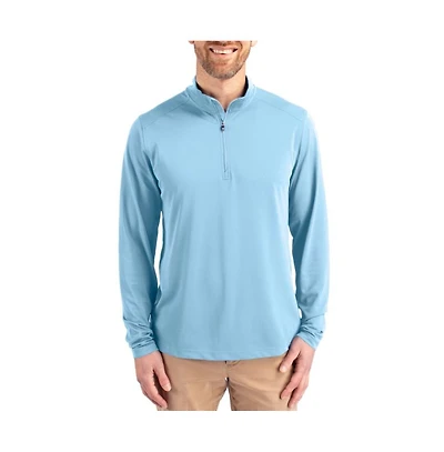 Cutter & Buck Men's Virtue Eco Pique Recycled Quarter Zip Pullover