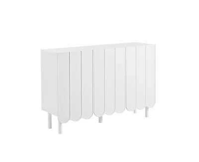 Storage Cabinet Shoe Cabinet with 5 Solid Wood Legs