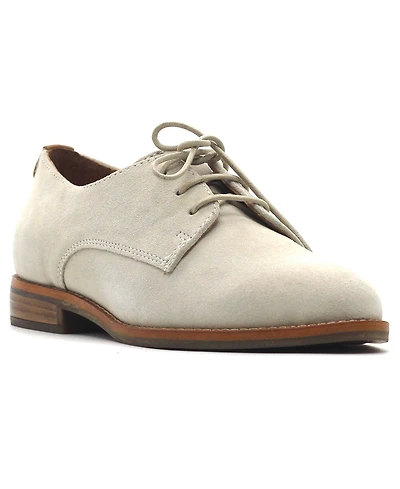 Gentle Souls Women's Aronson Almond Toe Suede Lace-Up Oxford Shoes