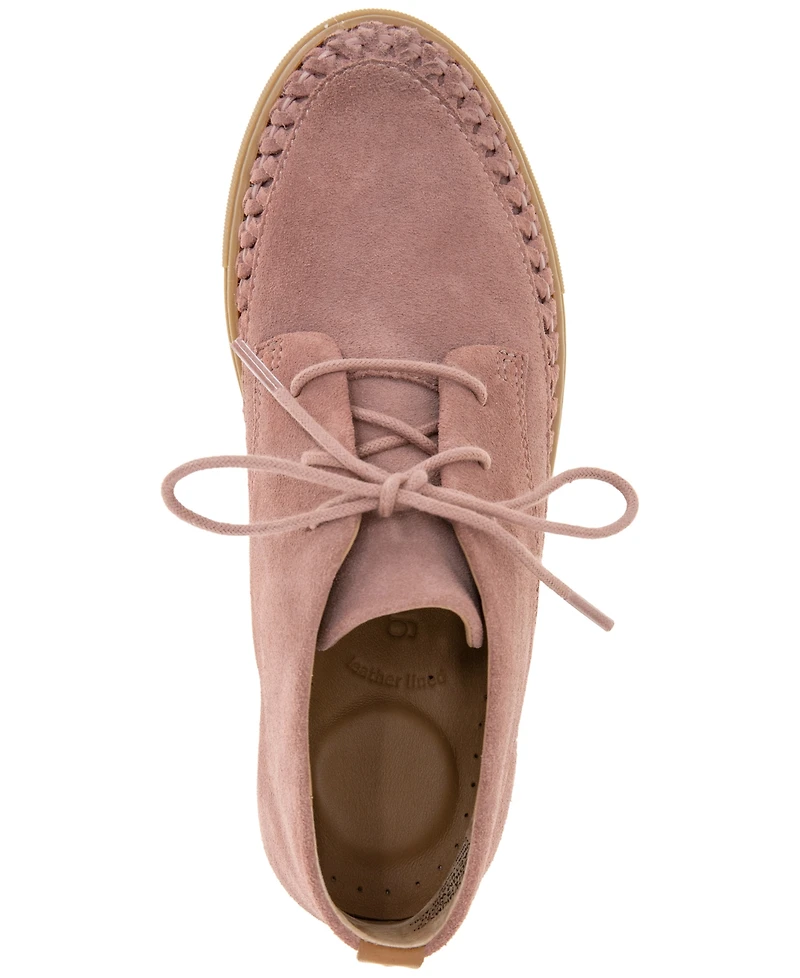 Gentle Souls Women's Braid Detail Lace-Up Sneakers