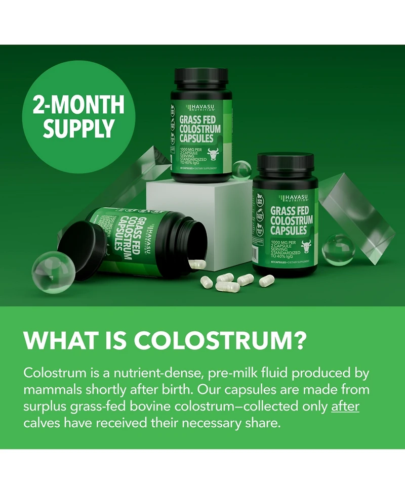 Colostrum 40% IgG, 120ct