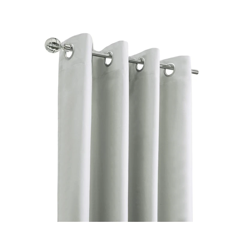 Thermaplus Alpine Blackout Premium Stylish and Functional Grommet Curtain Panel 52" x 108" White