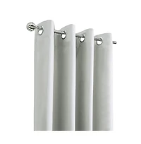 Thermaplus Alpine Blackout Premium Stylish and Functional Grommet Curtain Panel 52" x 108" White