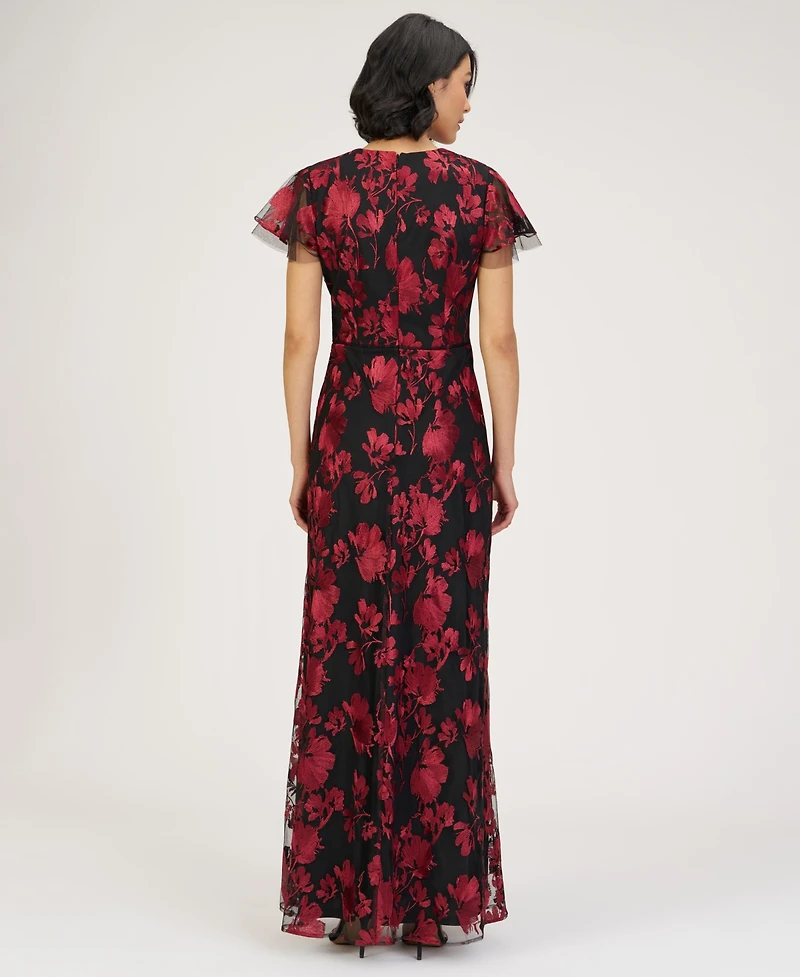 Js Collections Women's Fauna V-Neck Gown