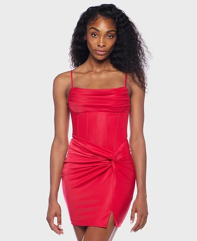 Alex & Sophia Juniors' Shimmer Sleeveless Dress