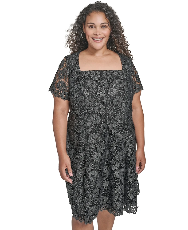 Eliza J Plus Size Fit and Flare Dress