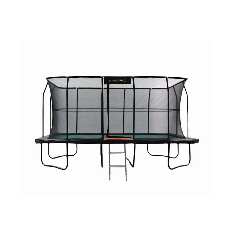 Jumpking Pro-Series Rectangular Trampoline 10 x 16 - Patented V-shaped Spring Arrangement, Comfort Weave Jumping Pad