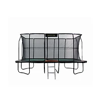 Jumpking Pro-Series Rectangular Trampoline 10 x 16 - Patented V-shaped Spring Arrangement, Comfort Weave Jumping Pad
