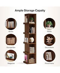 Tribesigns 70.9-Inch Tall Narrow Kitchen Pantry, 5-Tier Slim Storage Cabinet with Side Organizers