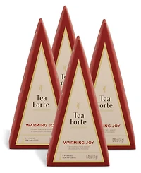 Tea Forte Holiday Warming Joy Petite Tea Tree Bundle with 16-Pyramid Infusers