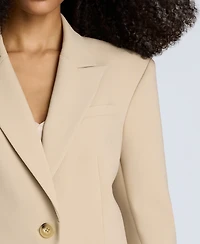 Kenneth Cole Women's Luxe Twill Slim One-Button Jacket