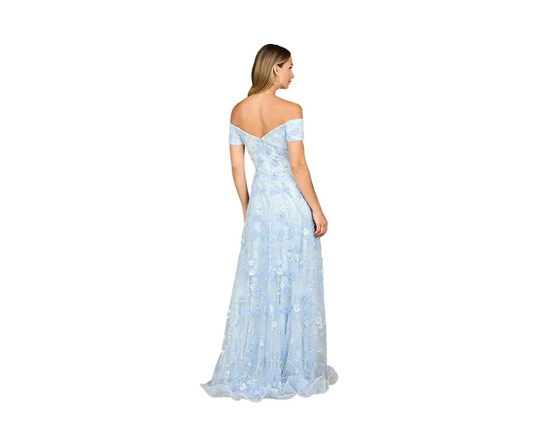 Lara Women's Off Shoulder A-Line Floral Gown