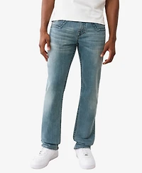 True Religion Men's Ricky Jimmy Straight Flap Pocket Jeans