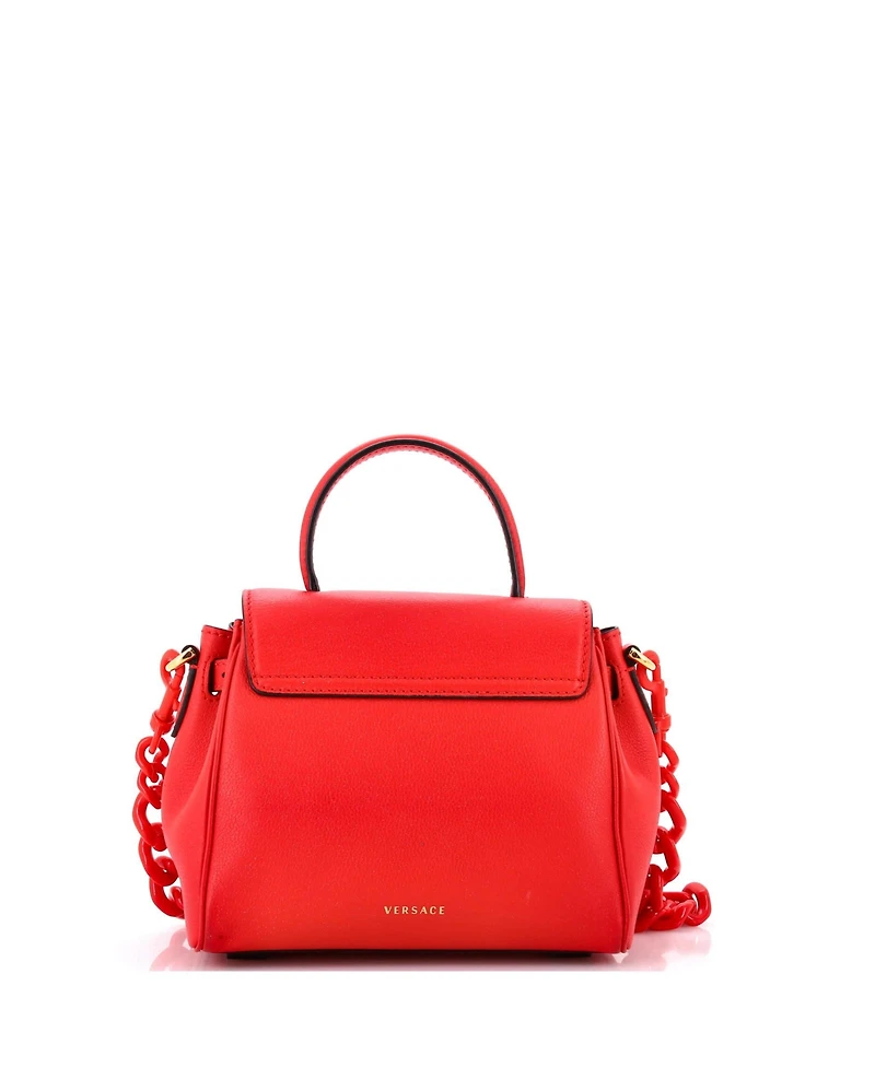 Pre-Owned Versace Small La Medusa Top Handle Bag Leather