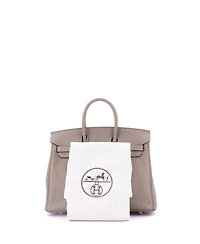 Pre-Owned Hermes Birkin 25 Handbag Swift with Palladium Hardware