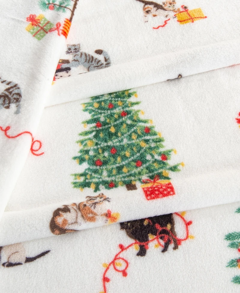 Linery & Co. Velvet Plush Cozy Christmas Throw Blanket