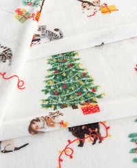 Linery & Co. Velvet Plush Cozy Christmas Throw Blanket