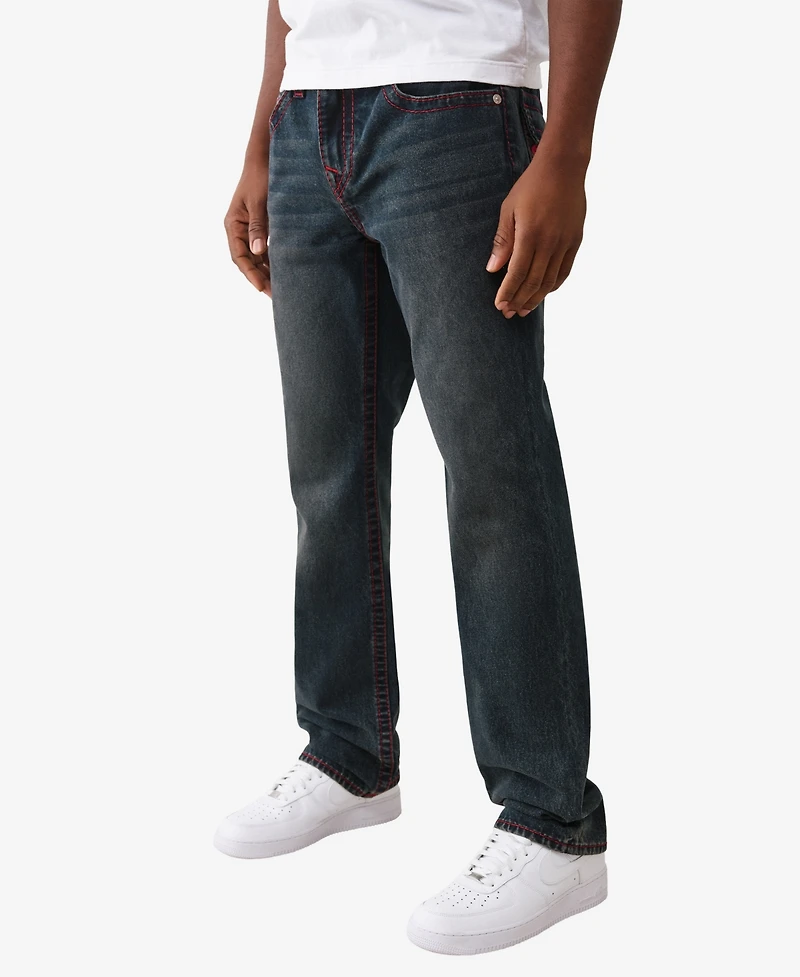 True Religion Men's Ricky Super T-Stitching Jeans
