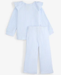 First Impressions Baby Girls 2-Pc. Wide Rib Soft and Cozy Top & Pants Set, Macy's Exclusive