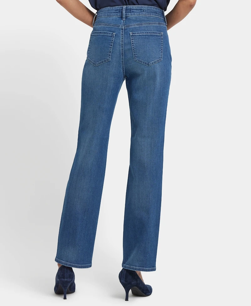 Nydj Petite High Rise Marilyn Straight Jeans