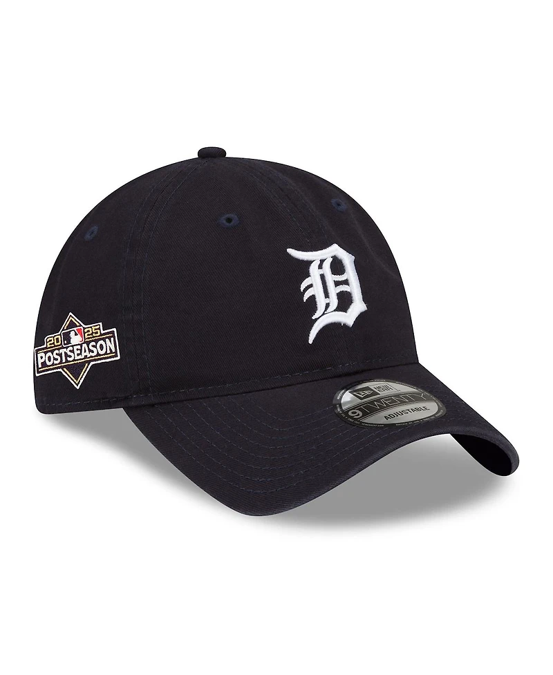 New Era Men's Navy Detroit Tigers 2025 Mlb Postseason Side Patch 9TWENTY Adjustable Hat