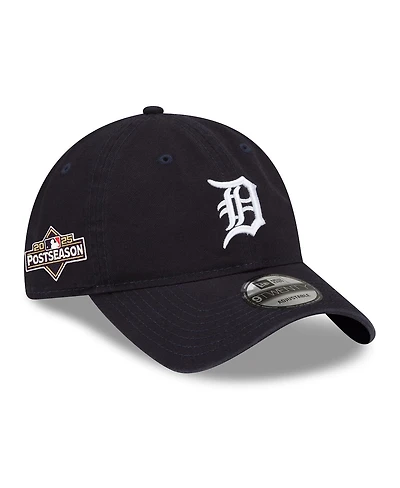New Era Men's Navy Detroit Tigers 2025 Mlb Postseason Side Patch 9TWENTY Adjustable Hat