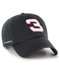 '47 Brand Men's 3 Black Richard Childress Racing Clean Up Adjustable Hat