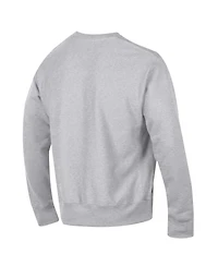 Champion Men's Gray Ohio State Buckeyes Distressed Arch Over Logo Reverse Weave Crew Neck Sweatshirt
