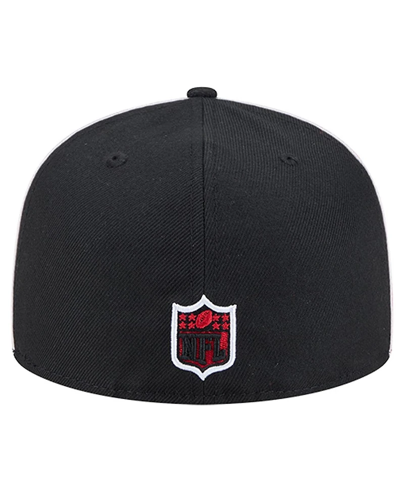 New Era Men's Black Kansas City Chiefs Soutache 59FIFTY Fitted Hat