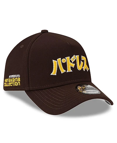 New Era x Hyperfly Men's Brown San Diego Padres A-Frame 9FORTY Adjustable Hat