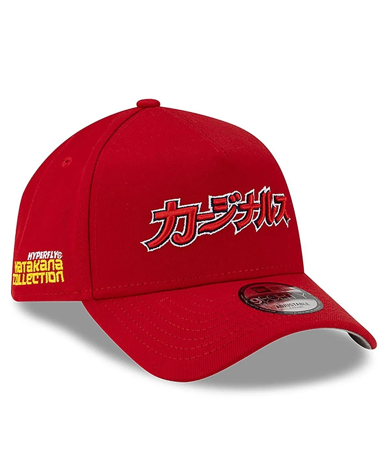 New Era x Hyperfly Men's Red St. Louis Cardinals A-Frame 9FORTY Adjustable Hat