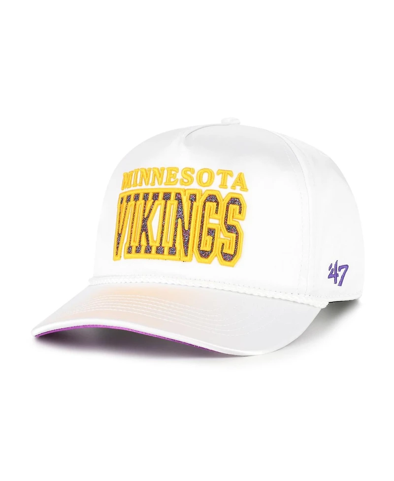 '47 Brand Women's White Minnesota Vikings Outspoken Hitch Adjustable Hat