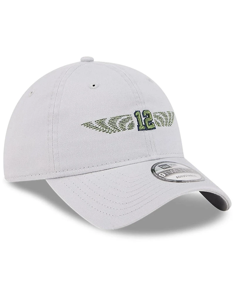 New Era Men's Wolf Gray Seattle Seahawks 2025 Rivalries Collection Team 9TWENTY Adjustable Hat