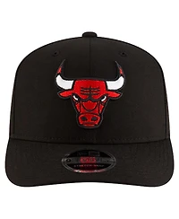 New Era Men's Black Chicago Bulls 9SEVENTY Stock Adjustable Hat
