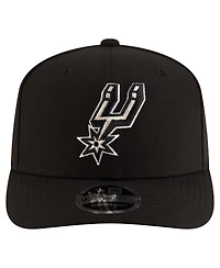 New Era Men's Black San Antonio Spurs 9SEVENTY Stock Adjustable Hat