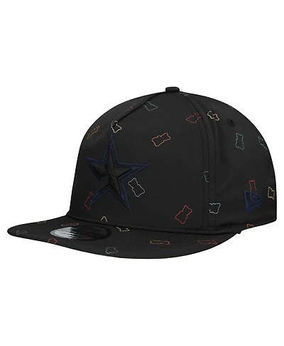 New Era Men's Black Dallas Cowboys Gummy Golfer Snapback Hat