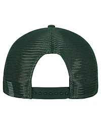 New Era Men's Gray/Green Green Bay Packers Cork Split Panel 9FIFTY Trucker Snapback Hat