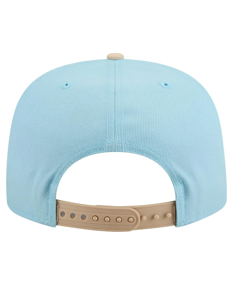 New Era Men's Light Blue/Light Beige Pittsburgh Pirates Color Pack A-Frame 9FIFTY Snapback Hat