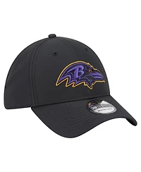 New Era Men's Black Baltimore Ravens Night 39THIRTY Flex Hat