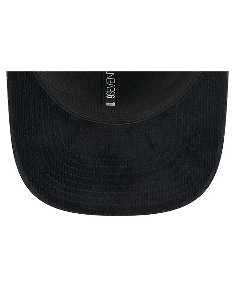 New Era Men's Black Sacramento Kings Quilted 9SEVENTY Trucker Adjustable Hat