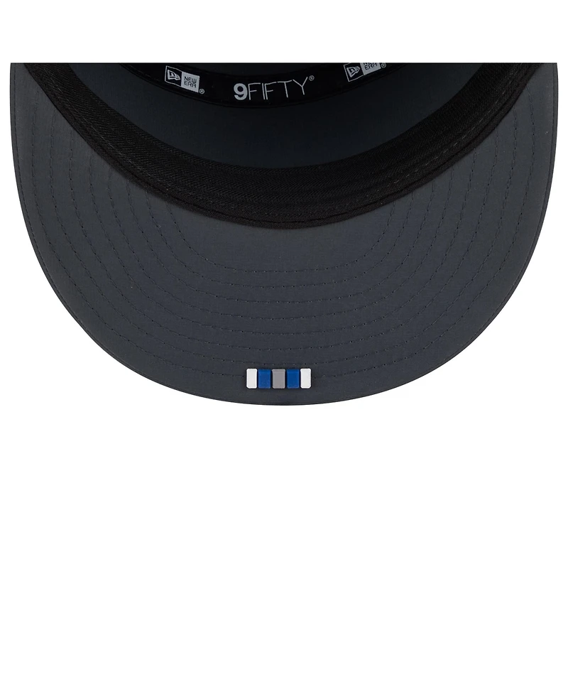 New Era Men's Charcoal Indianapolis Colts 2025 Sideline Cold Weather Split Panel 9FIFTY Snapback Hat