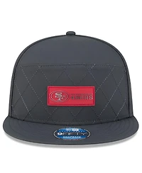 New Era Men's Charcoal San Francisco 49ers 2025 Sideline Cold Weather Split Panel 9FIFTY Snapback Hat