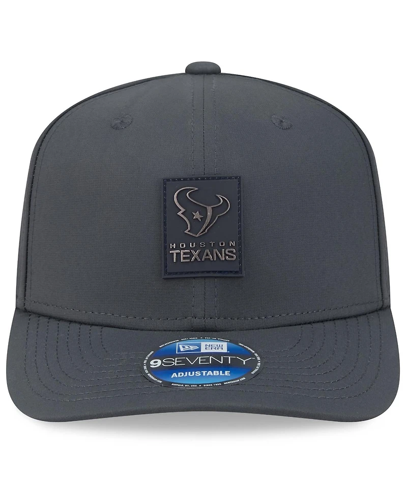 New Era Men's Charcoal Houston Texans 2025 Sideline Cold Weather 9SEVENTY Adjustable Hat